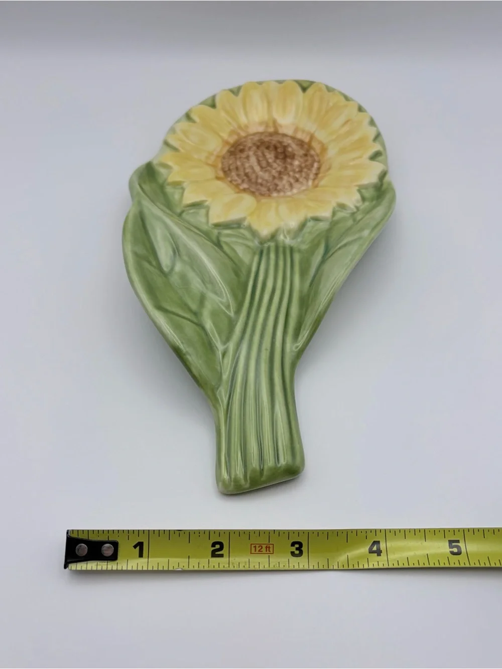 Pfaltzgraff, Retired, “The Secret Of Pistoulet”, Ceramic Sunflower Spoon Rest